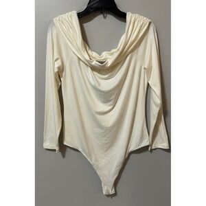 Juniors Just Polly Ivory Bodysuit Size XL